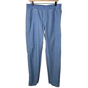 Figs Axim Cargo Scrub Pants Light Blue Men’s Size Medium T2001 Medical